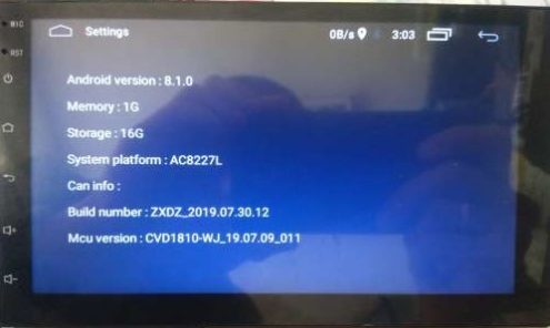 How to Install Stock Firmware on Head unit ZXDZ-01